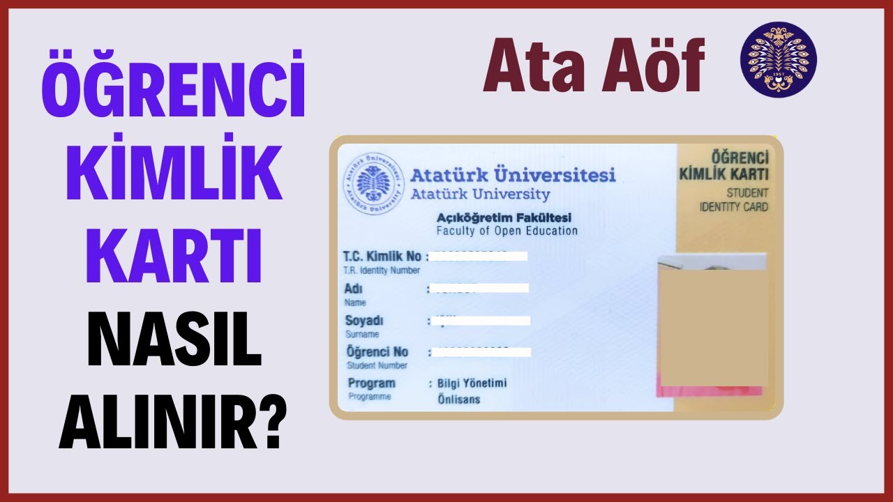 ata aof ogrenci kimlik karti nasil alinir sinavlarda ogrenci kimlik karti zorunlu mu youtube