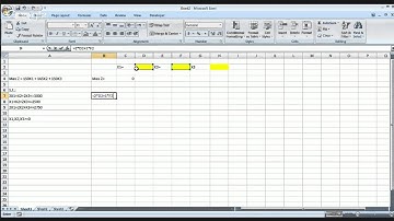 Solving Linear Programming "The Simplex Method through Excel Solver"