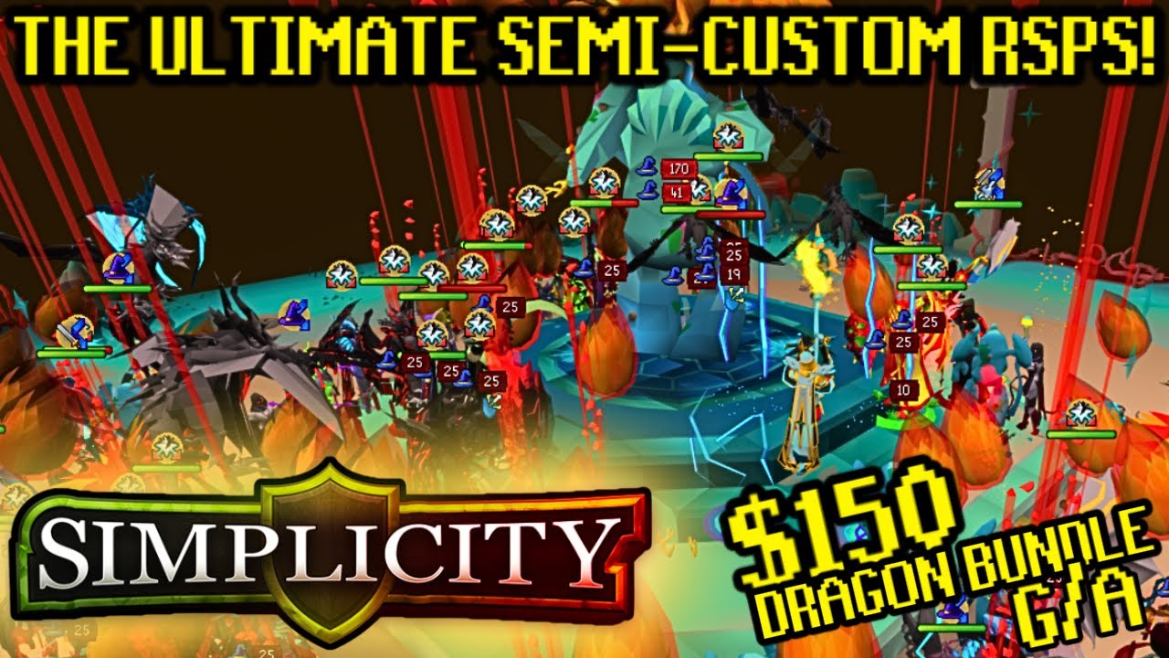 Simplicity RSPS: The Most Popular Pre-EOC Semi-Custom Private Server! ($150 DRAGON BUNDLE GIVEAWAY)