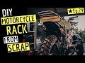Motorcycle DIY Luggage Rack From Scrap | Scrambler Build