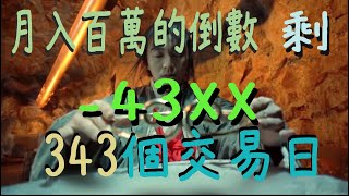 月入百萬的倒數 剩 343個交易日20230309