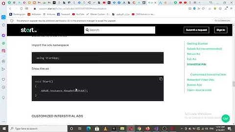 Implement Start.io or Startapp Ads at unity Spalsh ad and Interstitial