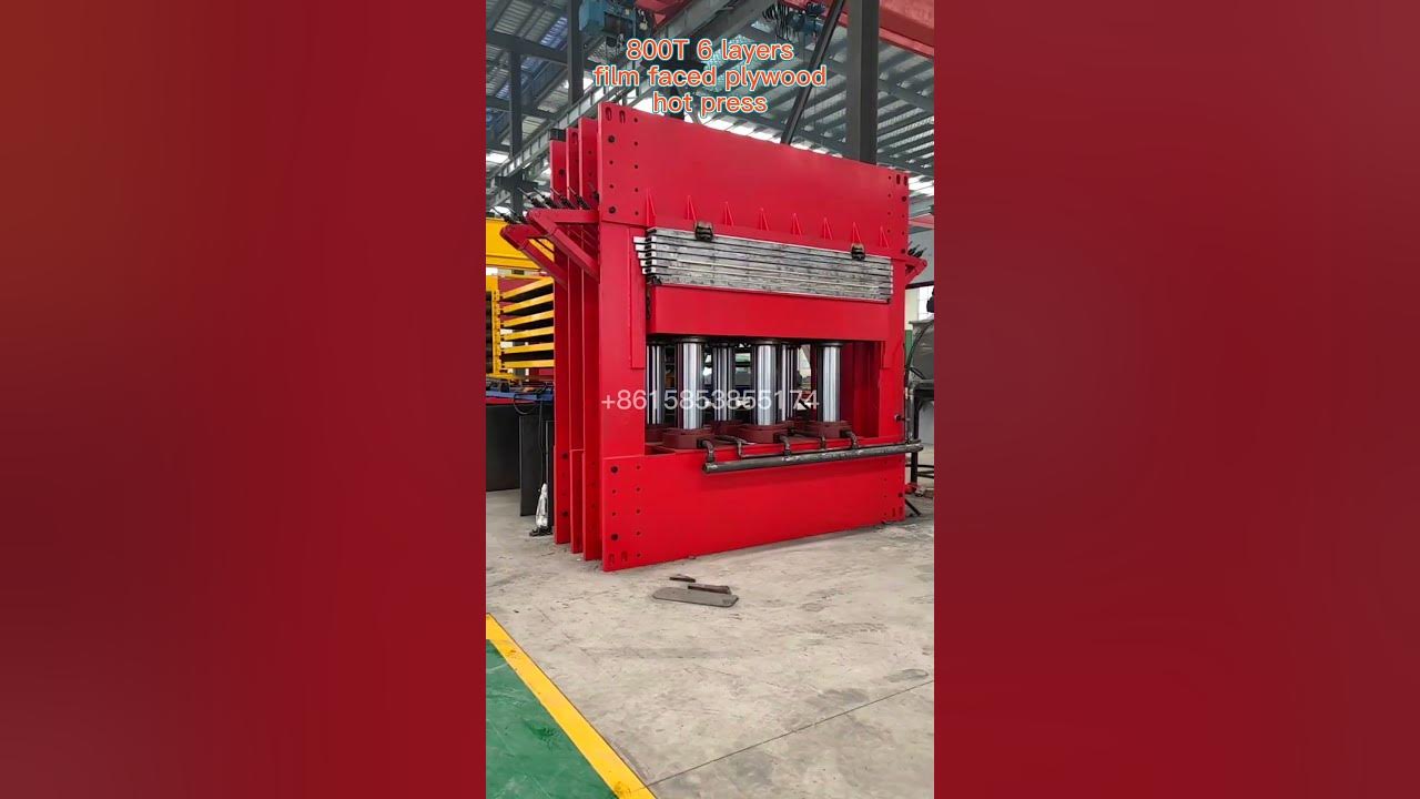 800T 6 layers hot press machine with automatic loader for film faced  plywood making 