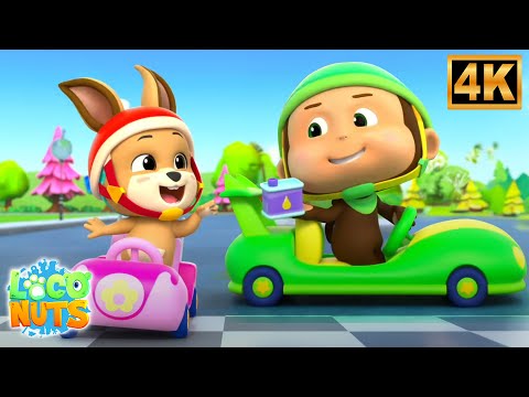 Go Kart Race Loconuts Çizgi Film Gösterisi Çocuklar Için Animasyonlu Videolar