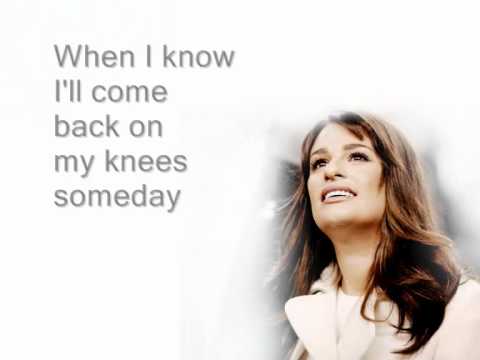 My Man - Glee (Lyrics)