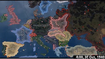 Hoi4 Timelapse: What if all of Poland was the Maginot Line?