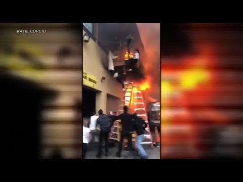 Dance Students Jump From Burning Building: 