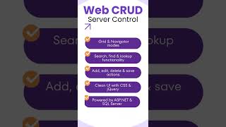 Web CRUD Bar   Dynamic Server Control for ASP NET &amp; SQL   Smart Data Management