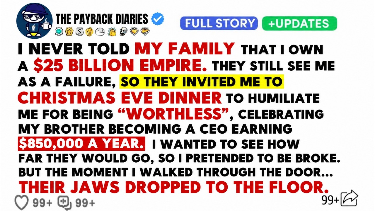 An ordinary Tuesday night turned into the moment my entire life cracked open. I was standing in my glass office on the 50th floor, watching the city lights blur through the winter fog, when my...