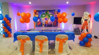 DIY Dollar Tree Birthday Party, GOKU Birthday Party, Dragon Ball Z Birthday Party, Orange and Blue