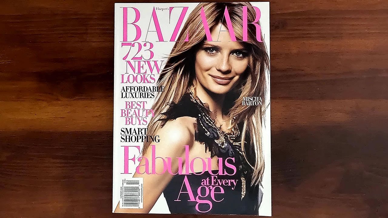 Harper's Bazaar October 2006 Mischa Barton, Sting, Trudie Styler | ASMR Magazine Flip Through