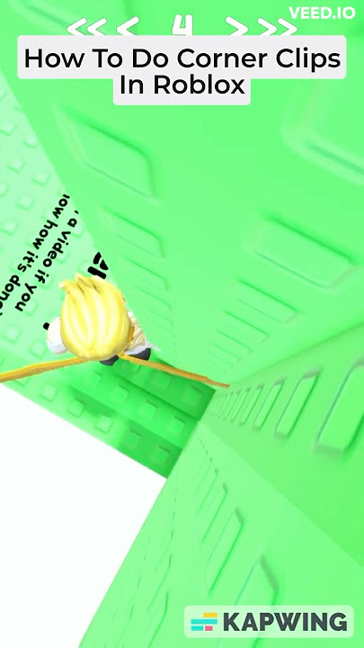 How To Do Corner clips In Roblox #Roblox #shorts #tutorial