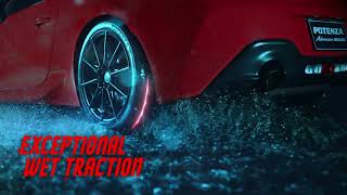 젖은 노면에서 탁월한 접지력  브리지스톤 포텐자 아드레날린 RE005 Licence To Thrill POTENZA ADRENALIN RE005 15초