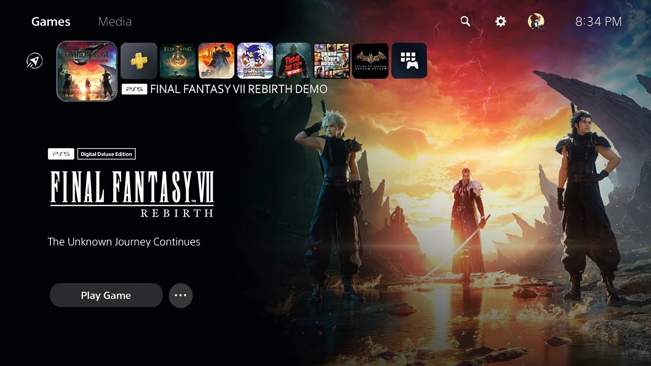 Final Fantasy VII Rebirth Deluxe Edition (PS5) : : Video