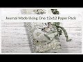 Let’s Create a Journal using a 12x12 Scrapbook Paper Pack Part 3 Finishing the  Journal