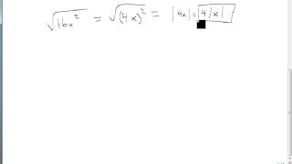 Find Square Roots of Expressions Containing Variables