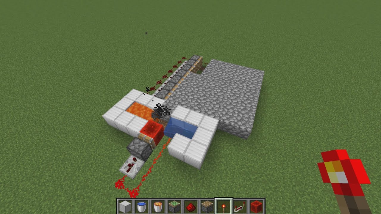 How to make an automatic cobblestone generator - YouTube