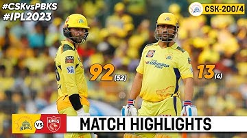 IPL 2023 Highlights | CSK vs PBKS Match 41 IPL 2023 Match Highlights | csk vs pbks ipl highlights