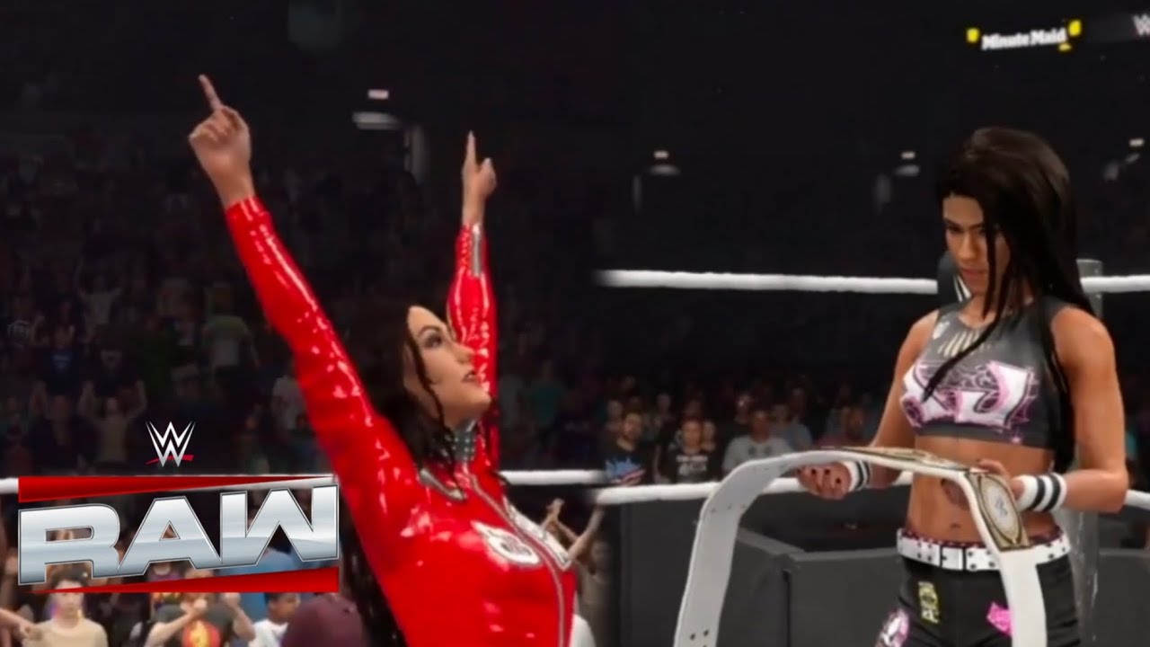 WWE 2K25 RAW - BRIE BELLA VS AJ LEE FOR THE WOMENS INTERCONTINENTAL CHAMPIONSHIP
