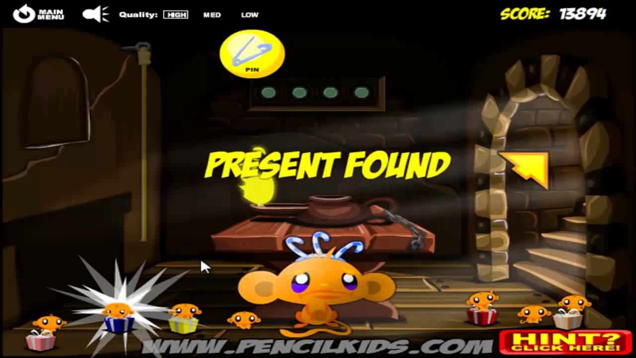 Monkey Go Happy Xmas Time (solution du jeu) YouTube