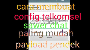 cara membuat config telkomsel sawer chat