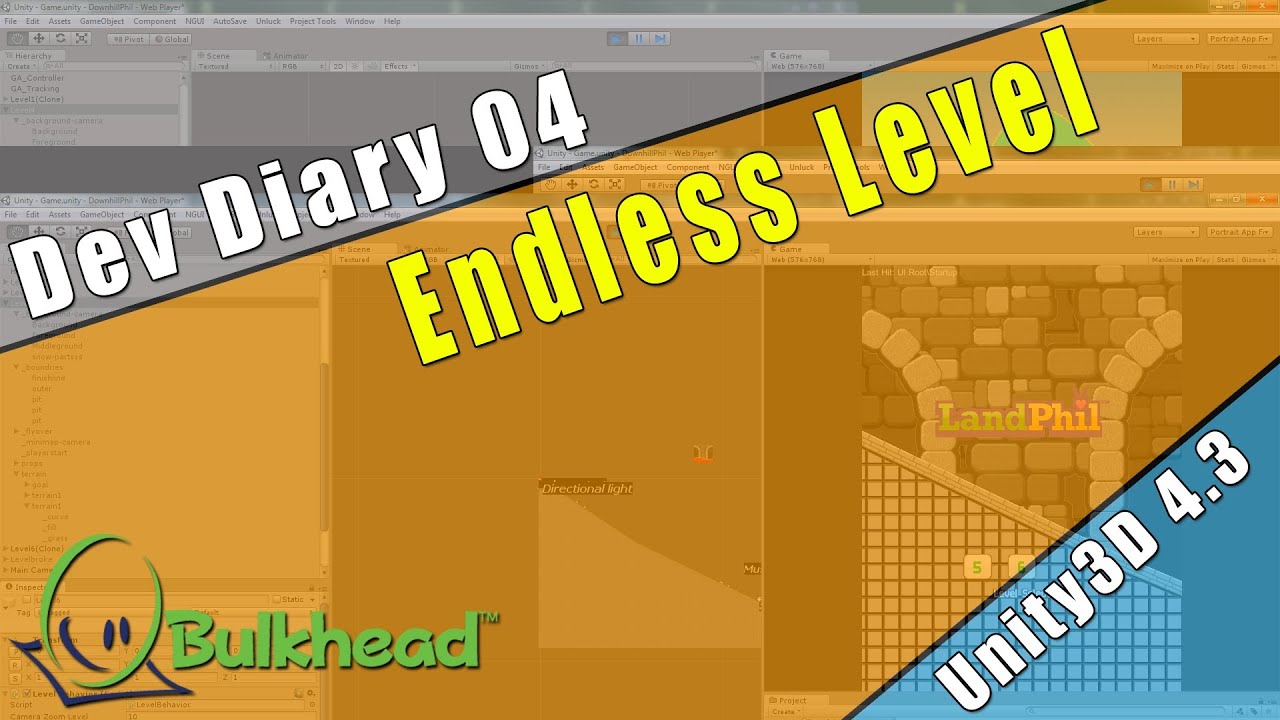 Unity Dev Diary 04 - Land Phil - Endless Level - YouTube