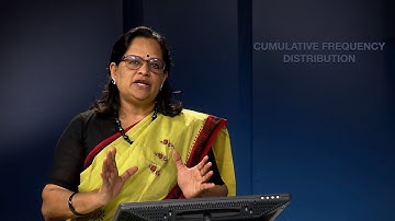 Classification and tabulation of data : Cumulative Frequency Distribution