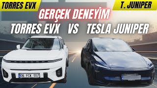 Tesla Model Y Juniper Vs Torres Evx Karşılaştırma Gerçek Sürüş