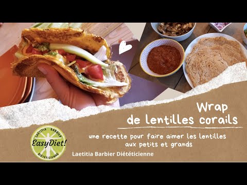 Wrap de lentilles Corail