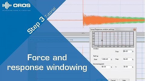 Force and response windowing - Step 03 - Set the response window