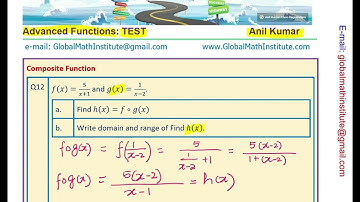 Domain and Range of Composite Functions Test Challenge | IIT JEE | PreCalculus | MHF4U