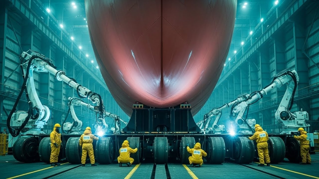 Shipping Factory Building Inside the $200M Ship Factory – (Full Process) Building an LNG Tanker ...