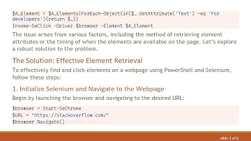 How to Find and Click Elements in PowerShell Using Selenium