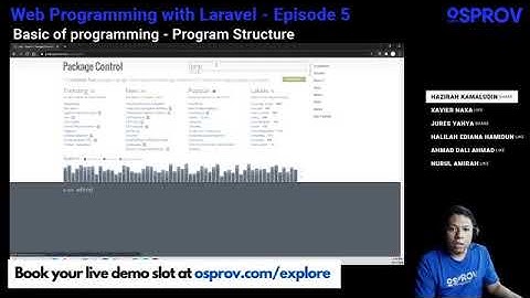 Coding with PHP Laravel EP5 - Basics of Programming Structure