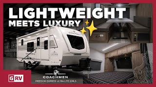 CHECK OUT THE ALL-NEW, DUAL-AXLE COACHMEN RV FREEDOM EXPRESS ULTRA LITE 22MLS TRAVEL TRAILER
