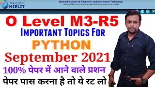 M3 R5 Python Important Topics । M3 R5 Old Paper। M3 R5 mein kya padhe । Python Important Questions
