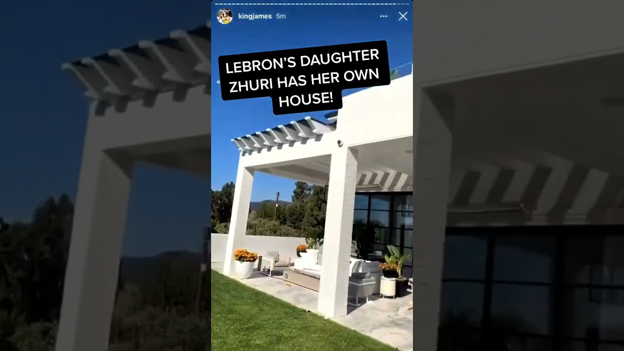 LeBron’s daughter has her own house?! 😂 (via kingjames/IG)