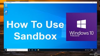 how to use sandbox in windows 10 pro