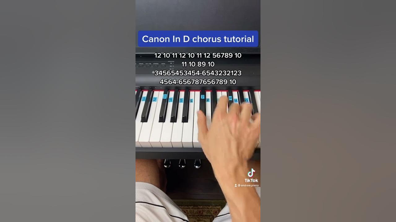 Canon In D easy piano tutorial!