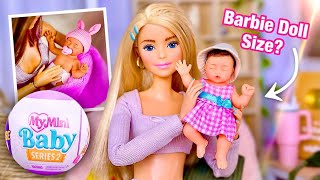 My Mini Baby Series 2 Are They Barbie Doll Size Zuru 5 Surprise Capsule Opening