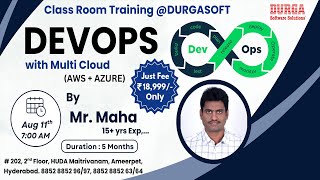 DEVOPS with Multi Cloud Class Room Training @ DURGASOFT