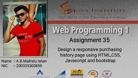 Design a responsive purchasing history page | Web project | Task 35