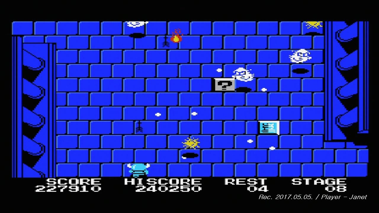 [MSX] 마성전설(魔城伝説 / Knightmare SCC Version) - 1 Loop Clear