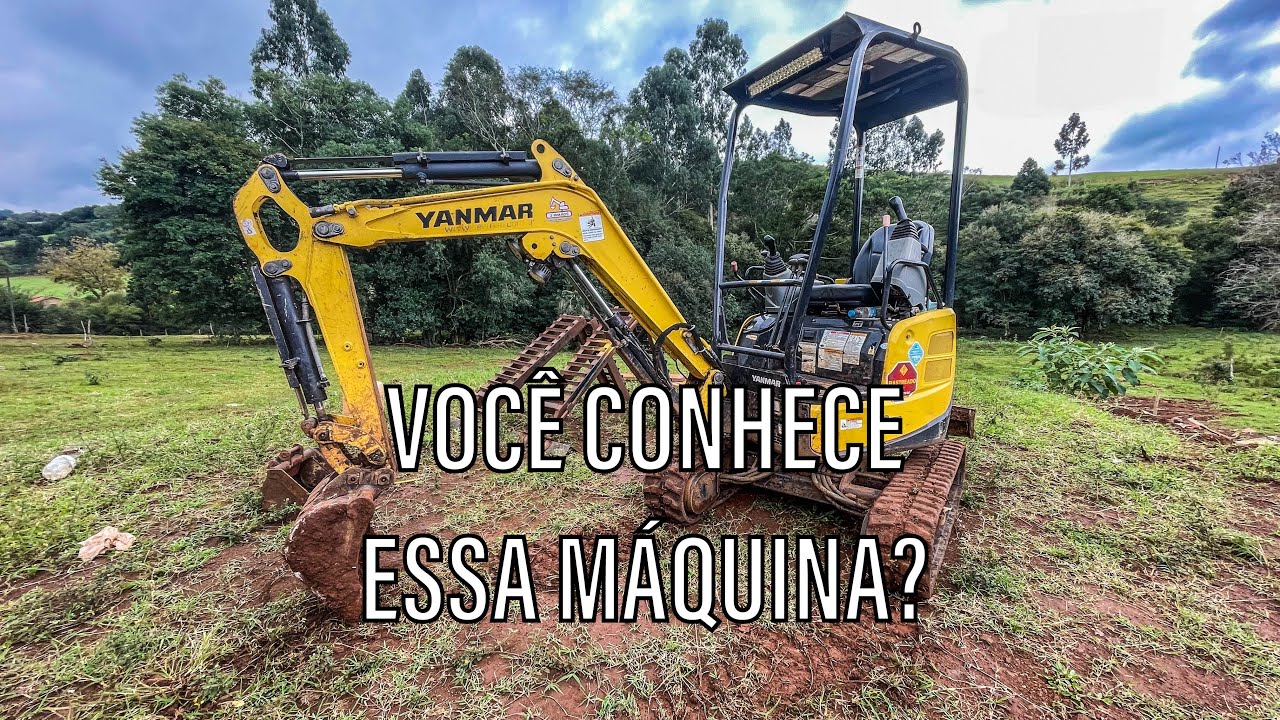 MINI ESCAVADEIRA YANMAR VIO17 🚀