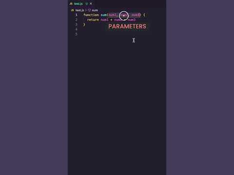 Parameters & Arguments in JavaScript | The Difference - YouTube