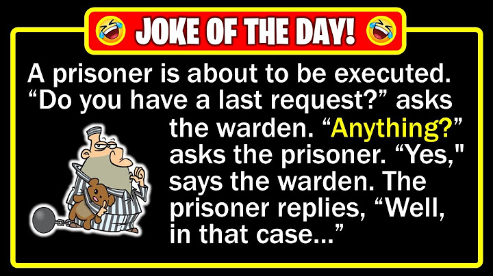🤣 BEST JOKE OF THE DAY! - A prisoner sits strapped tightly in the electric chair...| Funny Dad Jokes