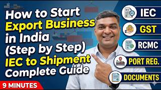 How to Start Export Business in India (Step by Step) | IEC to Shipment Complete Guide