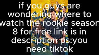 where to watch the rookie season 8