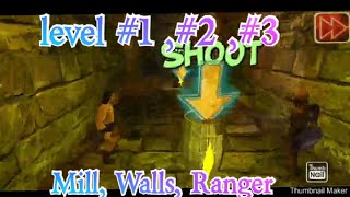 Ninja Samurai Assassin Hero 5 blade of Fire leve # 1,2,3(Mill, Walls, Ranger) screenshot 3