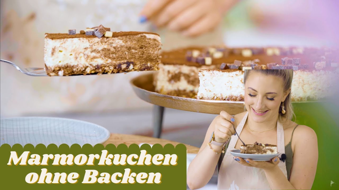 😈😍 NO BAKE MARMORKUCHEN - Zebrakuchen ohne backen ? - Ohne Gelatine! 😯😍